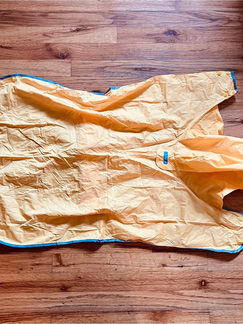 RC Pets Ltd. Packable Waterproof Rain Poncho Coat Yellow/Blue XXL NWOT